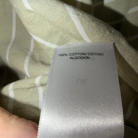 Lucky Brand Womens Striped Peasant Blouse Size Large Long Sleeve - Picture 7 of 7